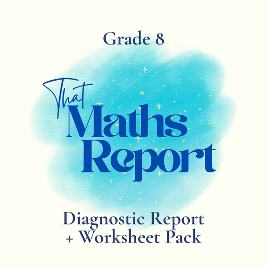Grade 8 Diagnostic Report + Worksheet Pack